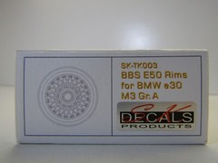 S.K. Decals SK-TK003 BBS E50 Aluminium / Resin Rims for BMW M3 E30 Group A
