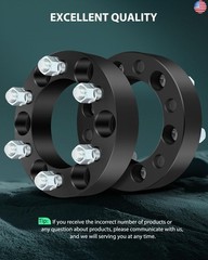 SCITOO 4Pcs Wheel Adapters 1.5 inch 6×5.5 to 6×135 Bore 108mm Studs 14×1.5 6