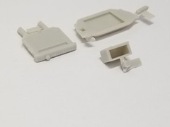 1958 Edsel Pacer RADIATOR , HOSE & BATTERY from AMT 1:25 Model Kit 58
