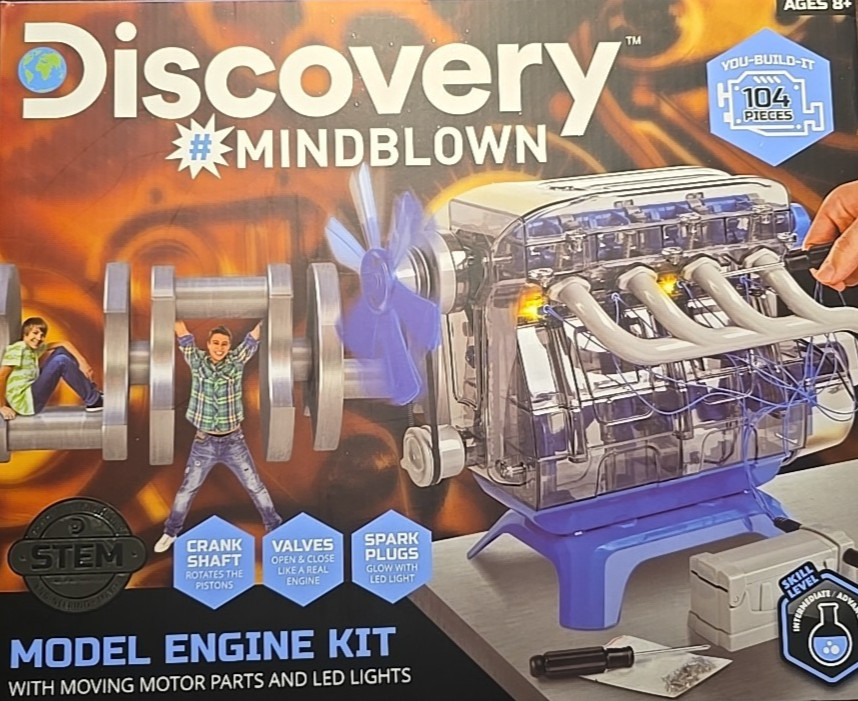 Discovery Mindblown 4-Cylinder Model Engine Kit STEM Build Techcore