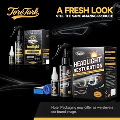 Toretark Headlight Restoration Kit – No-Sanding, Restore Yellowed, Foggy Headlig
