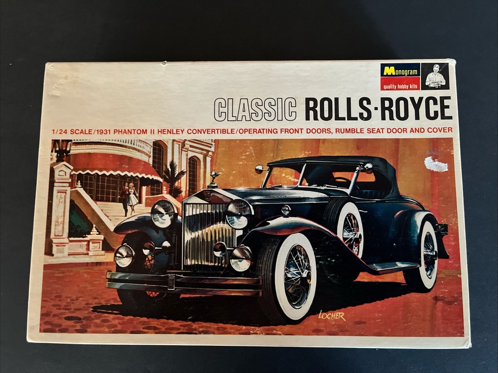 Monogram 1/24 Model Kit Classic Rolls-Royce 1931 Phantom Henley Convertible Open