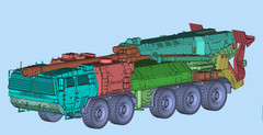 3D Printed 1/72/35 China Beiling 300mm vehicle-mounted howitzer “Pioneer 2” Kit