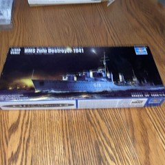 Trumpeter 1/350 05332 HMS Zulu Destroyer 1941- LOOK -Started & Ready To Finish !