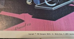 3-Original 1968/69 Monogram Model Poster / Hobby Shop Advertising