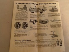 Vintage Annual AMT 1962 Ford F100 Pick Up Model Kit Instructions Sheet