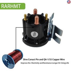 12V Starter Solenoid Relay Switch 4 Terminal 150A Continuous/800A Inrush – R
