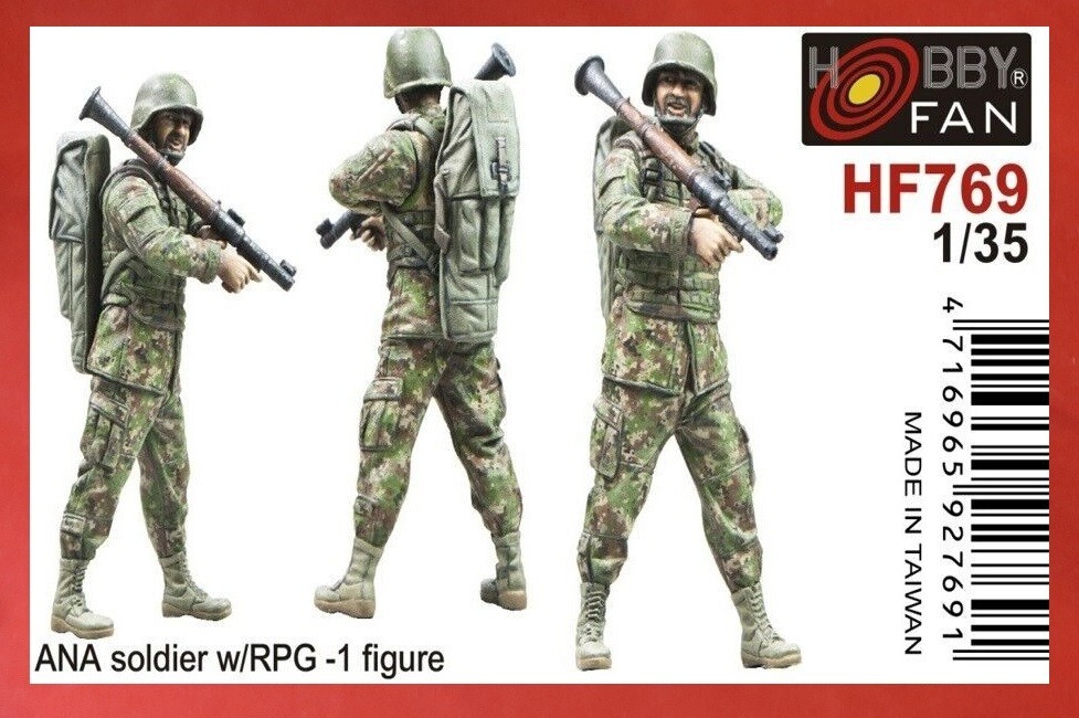 AFV Hobby Fan 1/35 HF-769 ANA Soldier with RPG and Back Pack – One Figures Set