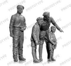 1/35 French Army FCM36 French Light Tank w/Crew Figure Model kit 35338 War