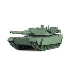 1/100 Military Model Kit US M1A1 AIM Main Battle Tank