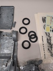 HUBLEY Kit 4858 MODEL A Station Wagon Metal Kit Open Box Sealed Parts