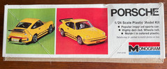 Porsche 911 Carrera Monogram 1/24 Scale Model Kit Molded In Yellow Vintage 1976!