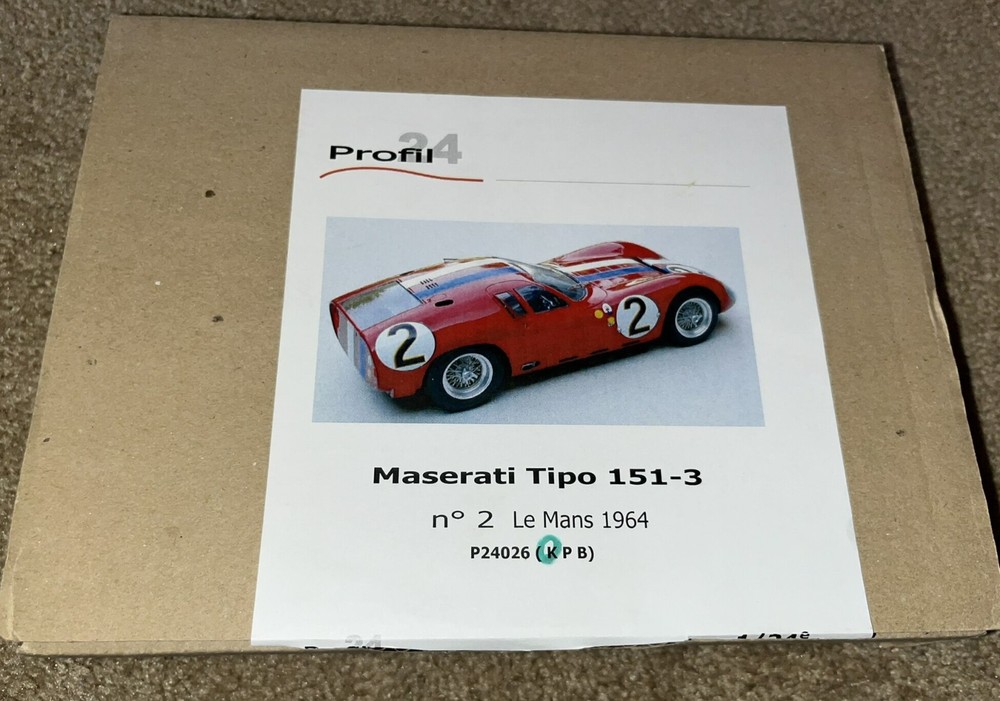 Profil 24 Maserati Tipo 151-3 No 2 Le Mans 1964 P24026 K Model Kit 1/24