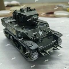 For Force of Valor FOV 1/32 US M5A1 Stuart Tank Metal Workable Tracks w/Pins Set