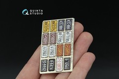 Quinta Studio 1/24 1/25 Metal License Plates AZ TX NM OK 1950s-1960s Photoetch