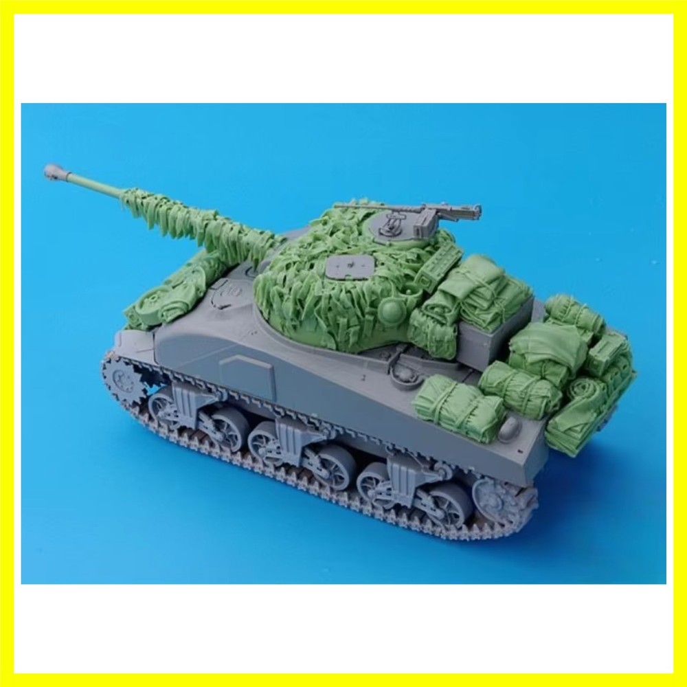 1/35 Scale Die-Cast Resin Model Assembled Kit British Sherman Firefly Hessian…