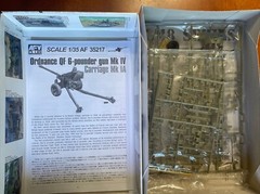 British Ord. QF 6-Pounder ATG Mk.IV 1/35 Scale AFV Club Unassembled Kit#AF35217