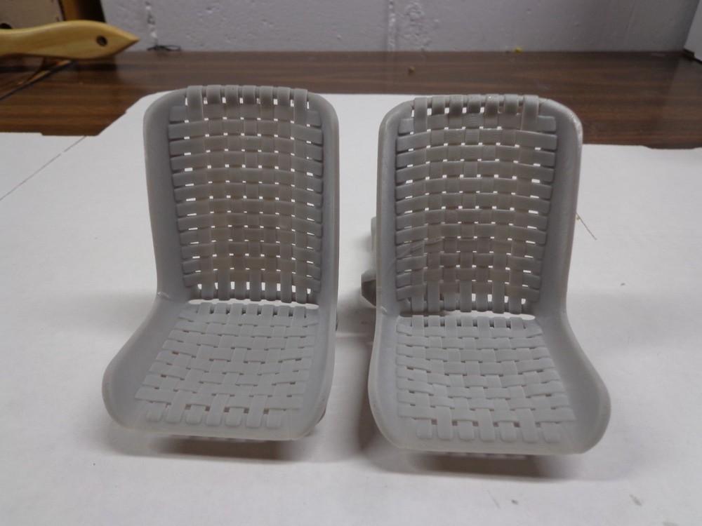 1/8 3d Printed Rat Rod “Bomber” Seats Wicker Style.