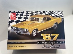 AMT 1/25 1967 Chevy Chevelle Pro Street Model Kit – Gold (AMT876)