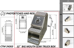 PHOTOETCHED 12″ TRUCK STEP BOX CTM24263 1/25 or 1/24 scale