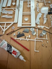 VTG 1967 MPC Mako Shark Mark IV 427 Model Kit Unassembled 1960s USA + Extras