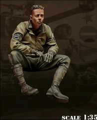 1/35 Resin Model Assembly Kit GK, US Tank Commander, Unpainted Model