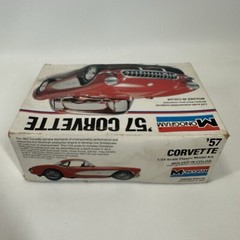 Monogram 1957 Corvette 1/25 Scale Model Kit 2227 Stock or Custom Vtg Car 1977