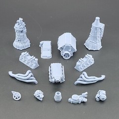 LS3 Holley EFI model engine resin 3D printed 1:24-1:8 scale