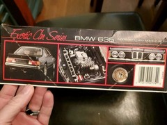 1988 Monogram BMW 635 Exotic Car Series 1/24 Kit 2774, New Open Box Sealed Bag