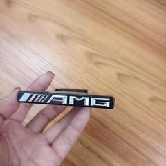 Front Vertical Strip General Grill Decal Emblem Badge for AMG