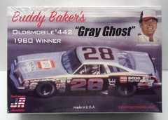 SALVINOS #28 NAPA “GRAY GHOST” BUDDY BAKER 1980 OLDSMOBILE 442 KIT – 1/25