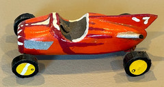 Vintage Custom Built Wood Midget Racer Model Indy 500 Marx Slush Race Stock Car