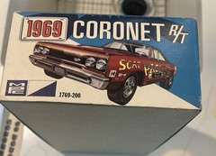 RARE 1969 DODGE CORONET R/T SUPERBEE MPC 1/25 VINTAGE MODEL Excellent Condition