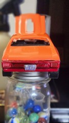 Excellent Paint Chevelle SS 454 Orange Hot Rod Painted Automotive Model Car