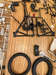 Revell Triumph 100 motorcycle model kit 1/8 scale H-1231 for parts asis