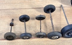 Vintage Antqiue Lot Of Toy Wheels 16 Pcs Various Sizes