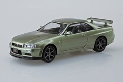 Aoshima 1/32 Model Kit Snap Car 12MJ Nissan Skyline GT-R R34 Nur Millennium Jade