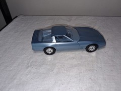 Vintage 1985 Corvette Dealer Promo Model Car 1/25 America’s Cup Sticker Lt. Blue