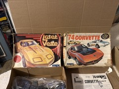 Vintage MPC LASER CORVETTE 1:20 SCALE 1979 PLASTIC MODEL KIT Plus Extra Parts