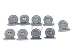 Rado 1/35 Road Wheels for Sd.Kfz.234 8-Rad Series (Mixed #2) (9 wheels) RDM35S53