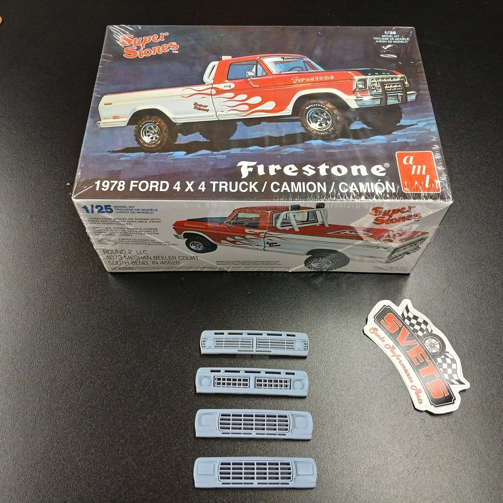 AMT Super Stones ’78 F-150 Sealed Kit W/Ford F-Series Grille Set 3D Resin 1/25