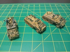 Africa Corps 1/72 1/87 ? Army Tank Trucks Built Model WW II German Tan Tracked