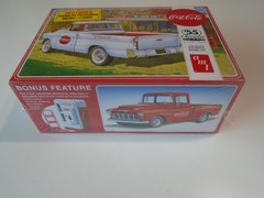 AMT Coca-Cola ’55 Chevrolet Cameo Plastic Model Kit #AMT109412 1:25 Scale