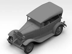 ICM 24050 – Model A Standard Phaeton Soft Top 1930s – Car Model Kit, Scale 1:24