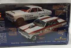 Moebius Model King 1965 Plymouth afx Golden Commandoes 1/25 Plastic Model #1237