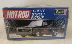 VTG REVELL HOT ROD CHEVY STREET PICKUP STEPSIDE 1/25 MODEL KIT #7135 SEALED HTF