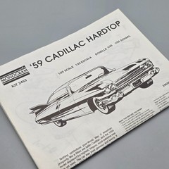 Monogram 1/25 1959 59 Cadillac Eldorado Instruction Booklet Only