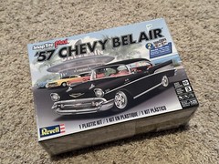 1957 57 CHEVY BEL AIR CHEVROLET MODEL KIT 1/25 SCALE Drag Race Slot Car Body