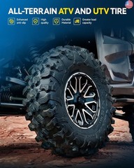 PHILTOP ATV UTV All-Terrain Tires 16×8-7, 4-Ply Super Mud 16×8-7 ATV Tires for