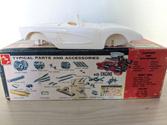 SUPER RARE! *ORIGINAL VINTAGE SMP AMT 1960 CHEVY CORVETTE HARDTOP KIT *COMPLETE!
